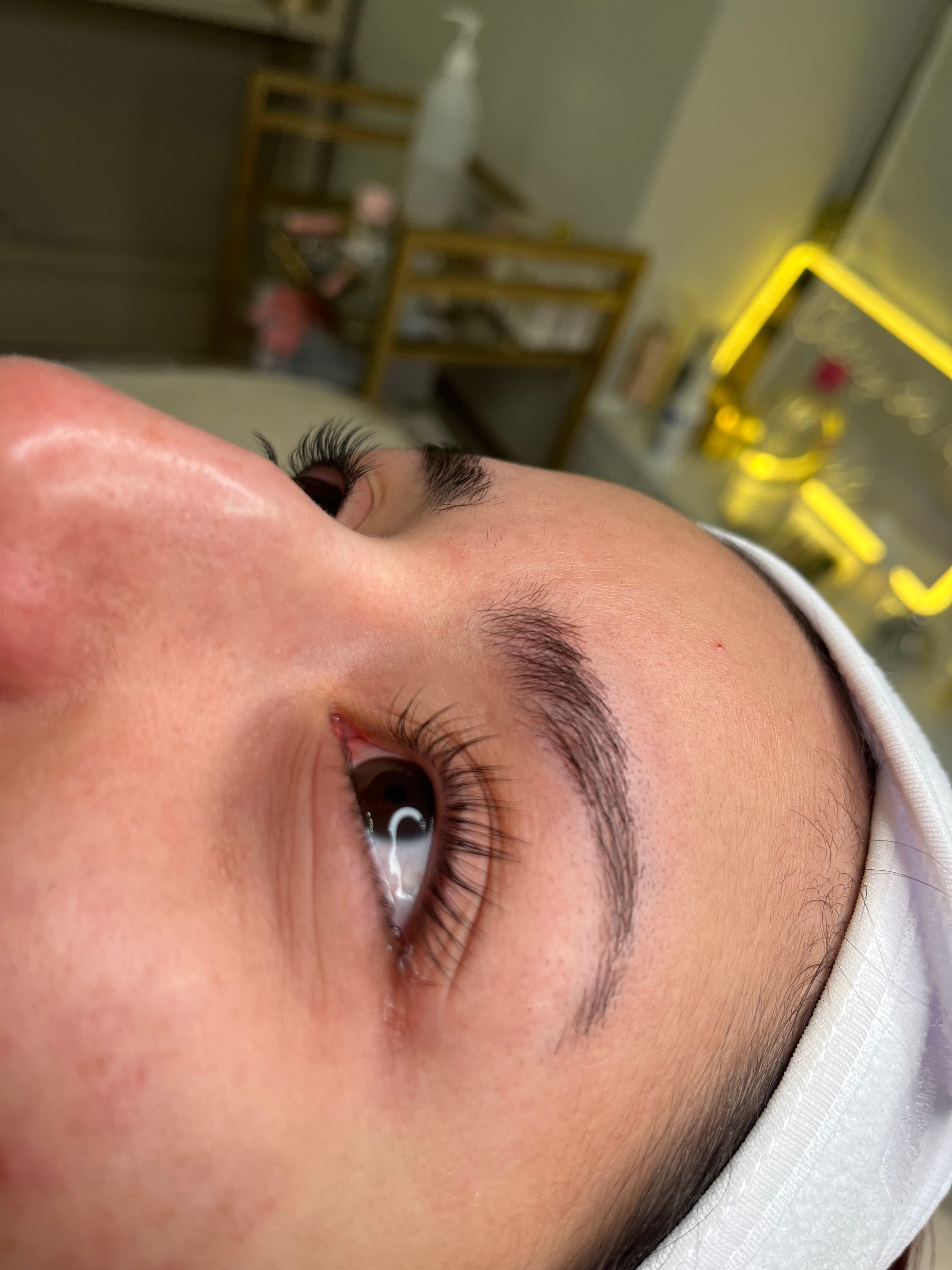 Efter lashlift — lyfta fransar med naturlig curl
